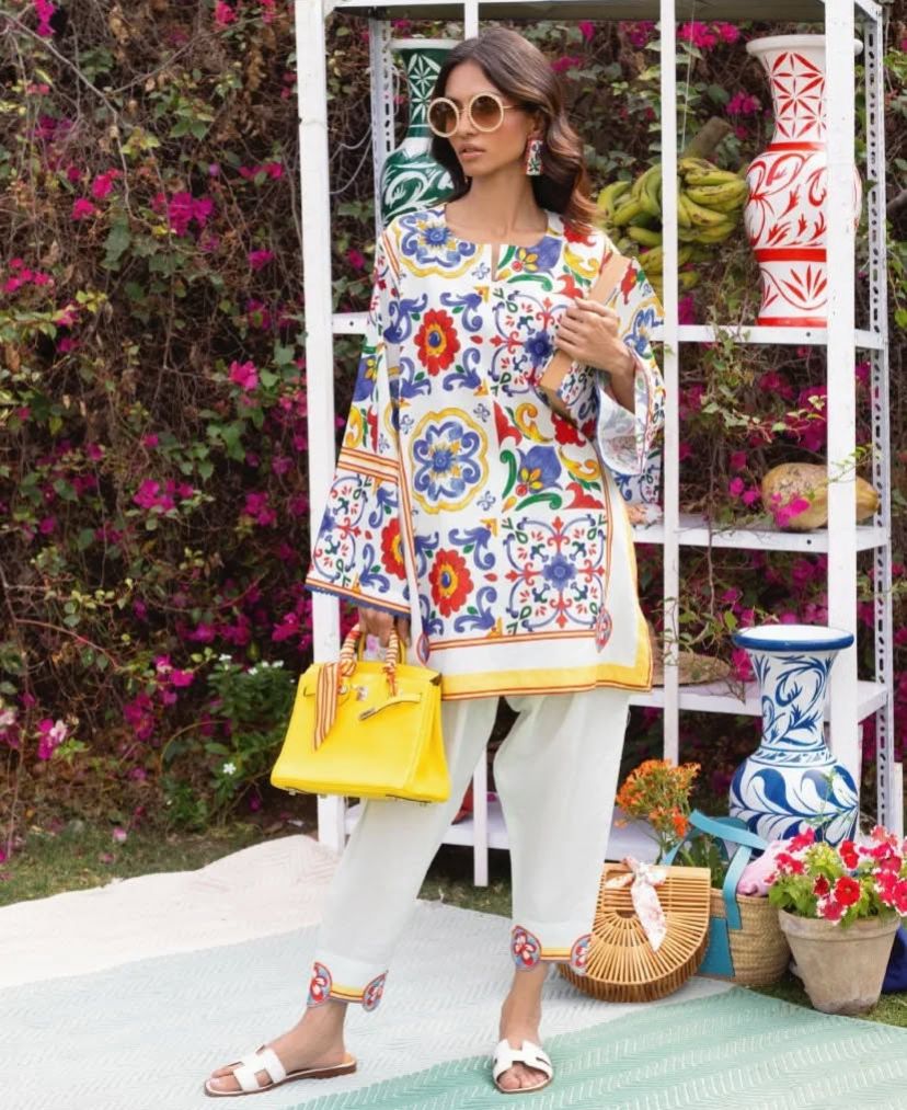 Colorful Tile Print 2-Piece