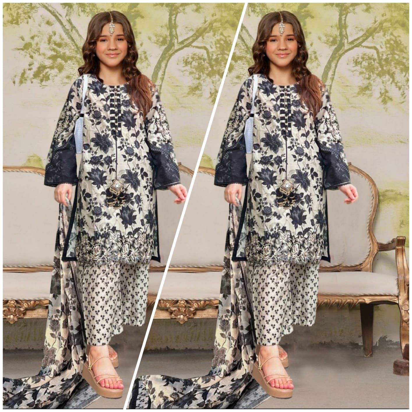 Floral Mist 2-Piece Suit
