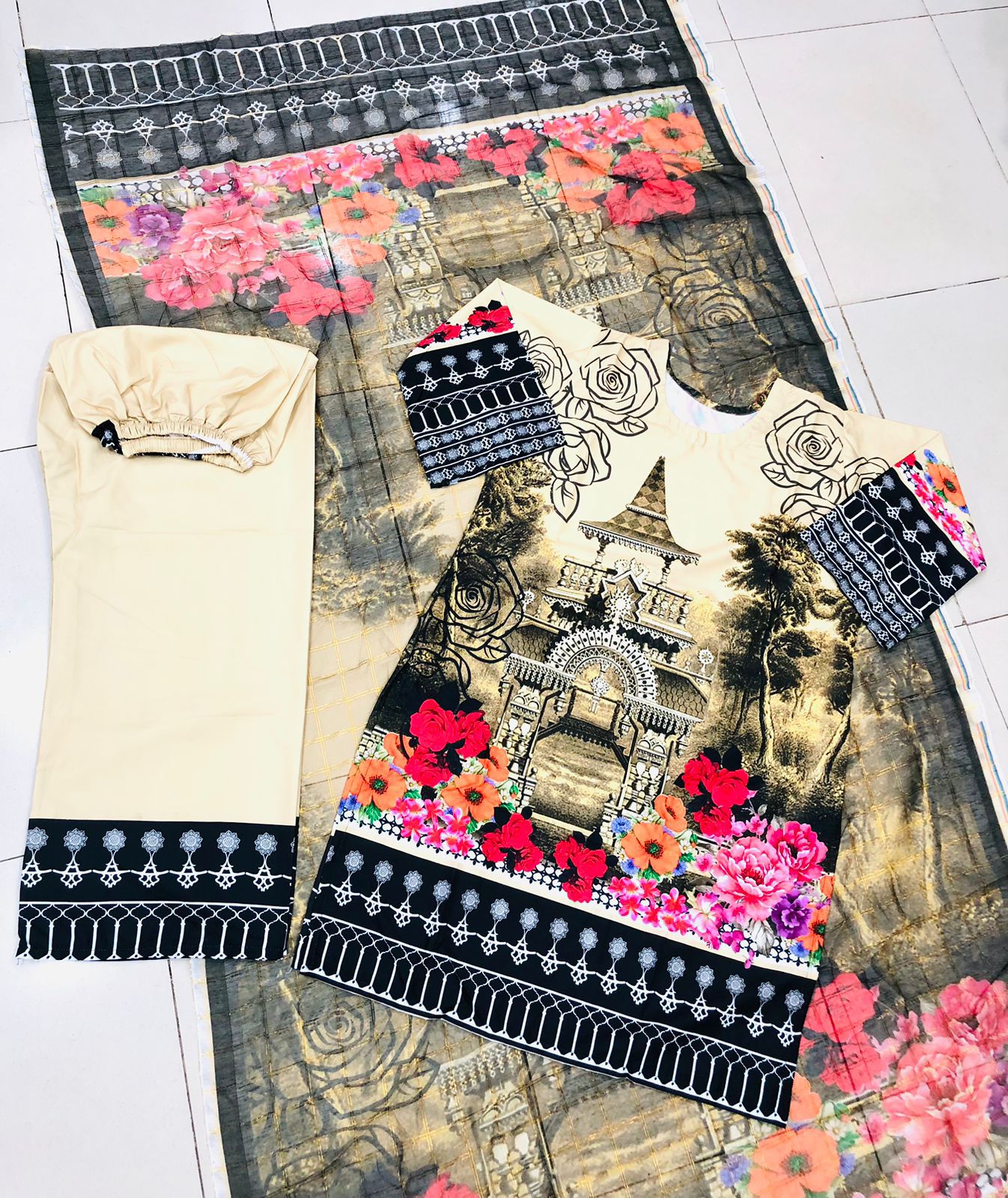 Printed 3 Piece Suits