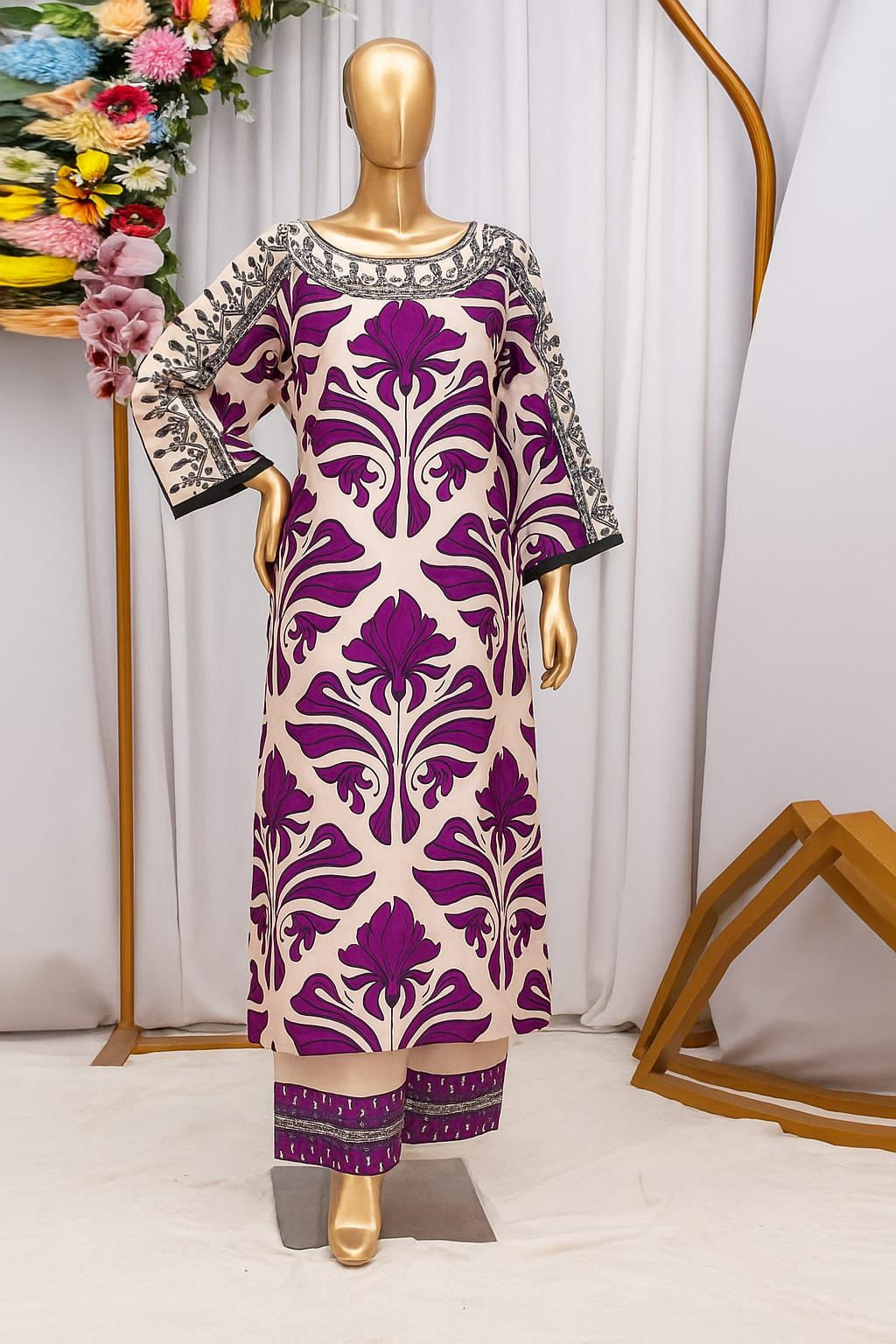 Royal Motif 2-Piece Suit