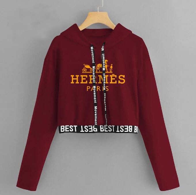 Crop style hoodie
