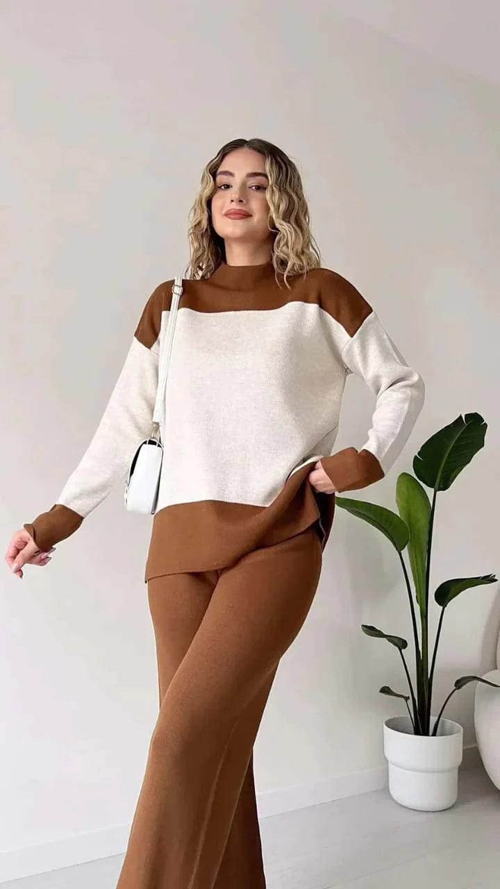 2 Pcs Button Fashion Hooded Winter Tracksuit