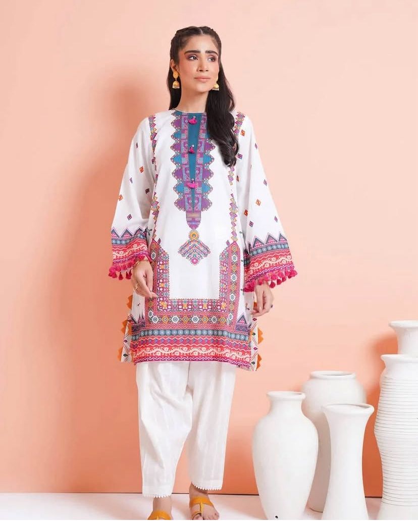 Soft Floral Cream 2-Piece