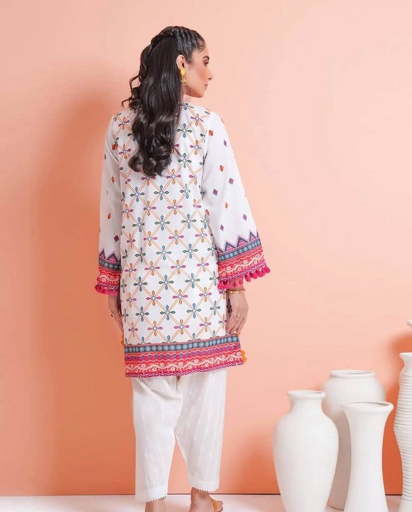 Soft Floral Cream 2-Piece